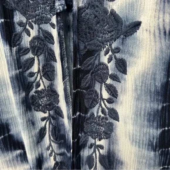 Torrid Blue Gauze Cover Up, 1X/2X Plus - Picture 8 of 15